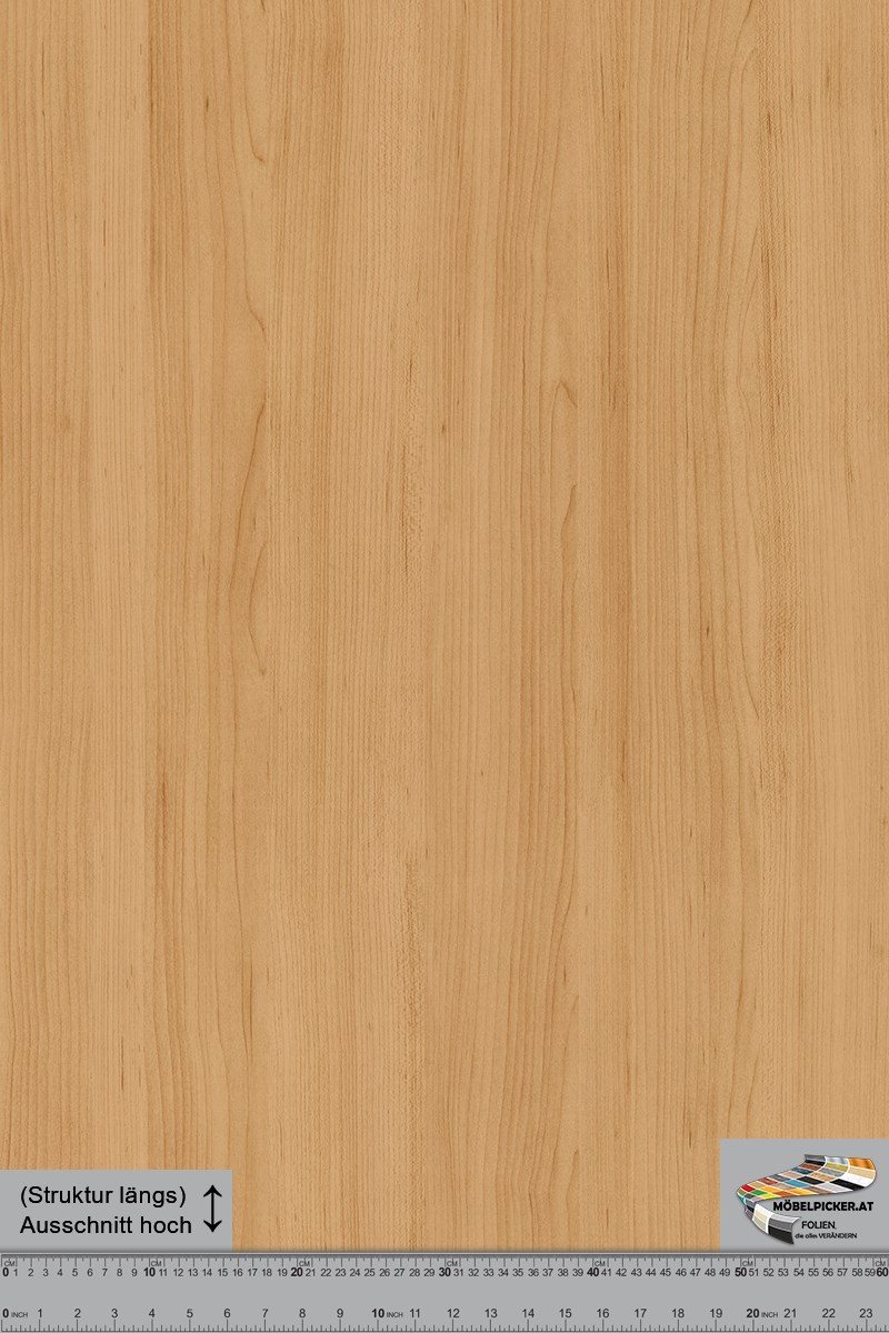 Holz: Ahorn helles mittelbraun MPW401 für Esstisch, Wohnzimmertisch, Küchentisch, Tische, Sideboard und Schlafzimmerschränke