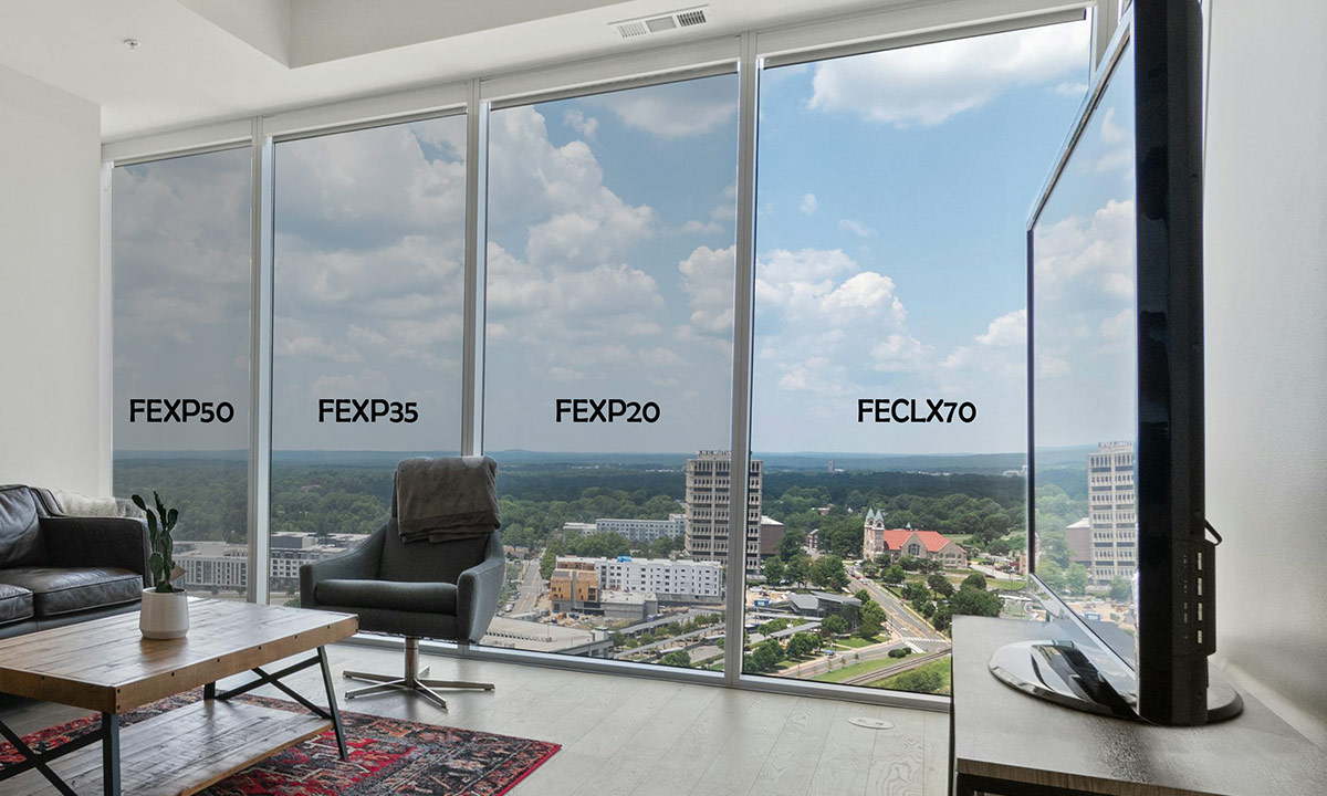 Sonnenschutzfolie, Hitzeschutzfolie Premium Klarsicht FECLX70