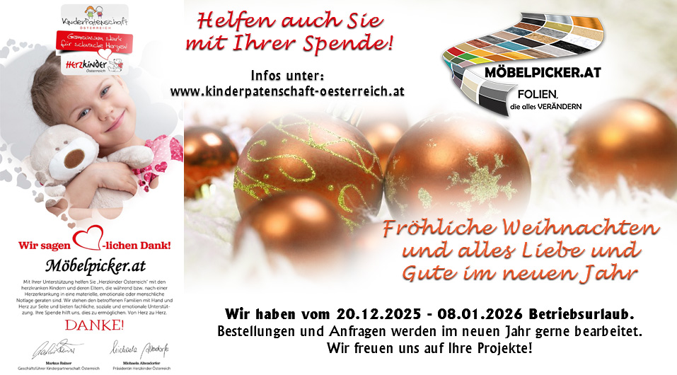 Frohe Weihnachten - Betriebsurlaub Möbelpicker.at